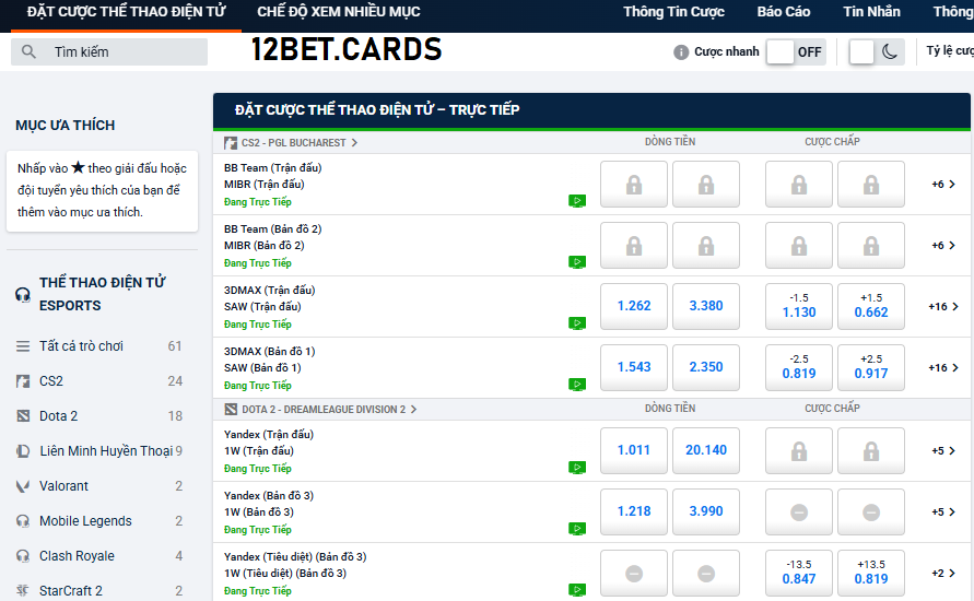 Đa dạng kèo cược tại AP Esports 12bet Đa dạng kèo cược tại AP Esports 12bet